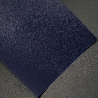 Cowhide Pattern PVC Coated Paper With Glazed Coated Embossed
