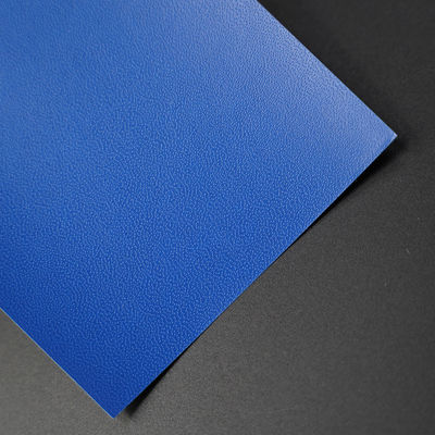 Blou kunstpapier van koeienvel met PVC-coating voor verpakking