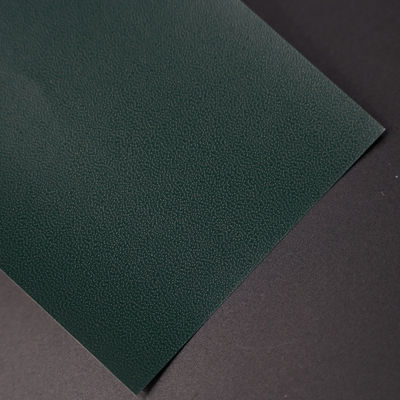 Livraison en papier revêtu en PVC avec motif de peau de vache feuille verte style frais