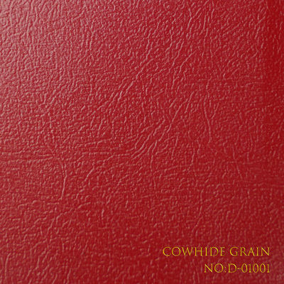PVC Coated Art Wrapping Paper Tear Resistant With Cowhide Grain