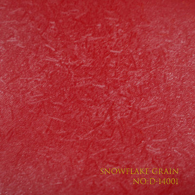PVC wrapping paper with snowflake grain, tear and fold resistant