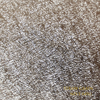 Luxurious Waterproof Metallic Coated Paper Packaging With Straw Grain