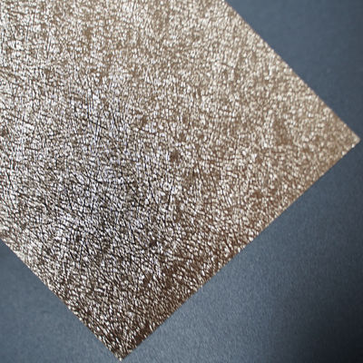 Luxurious Waterproof Metallic Coated Paper Packaging With Straw Grain