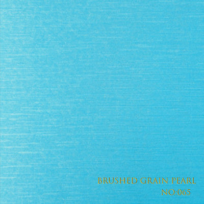 Brushed Pearl Wrapping Paper Lakeblue Color Waterproof For Gift Boxes