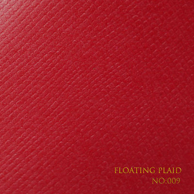 Floating Plaid Leatherette Paper voor boekbinding verpakkingen, traanbestendig