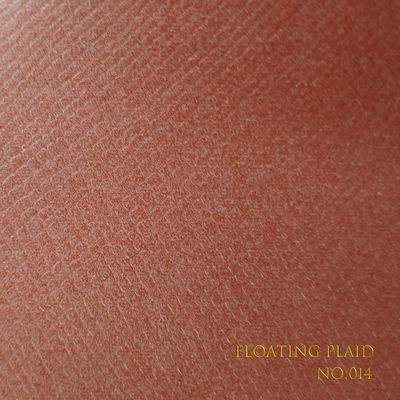 Floating Plaid Leatherette Paper for Bookbinding Packaging Authentic Beauty