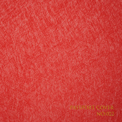 Straw Pattern Passport Cover Paper PVC Coating For Document Covers
