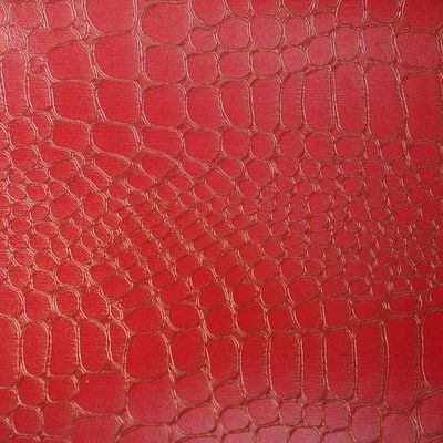Customized Special Leatherette Paper Soft Binding with Red Lizard Pattern