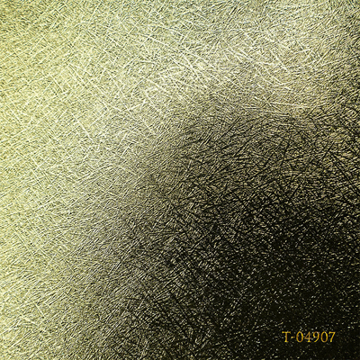 Golden Laminated Metallized PVC Pearl Paper with Embossed Shimmer Texture