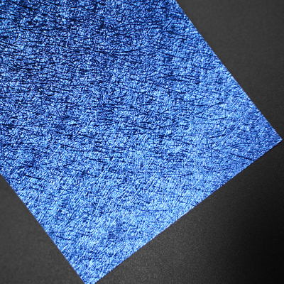 Glossy Or Matte Blue Eco-Christmas PVC Rolls Recyclable Embossed Wrapping For Festive Apparel Candy Hampers Chemical Pulp