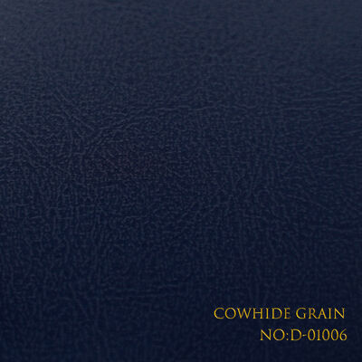 Papel revestido de PVC de color único personalizable de color azul oscuro 220gm Peso, color y textura ajustables, soporta PANTONE y Laboratorio / CMYK Color Matching, Directorio de fábrica