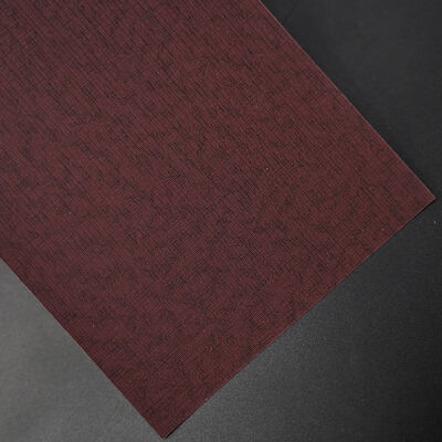 Printable Two-Tone Marbled PVC Specialty Paper 220gsm - Luxury Jewelry/Wine Box Packaging MOQ 1000m Red Black